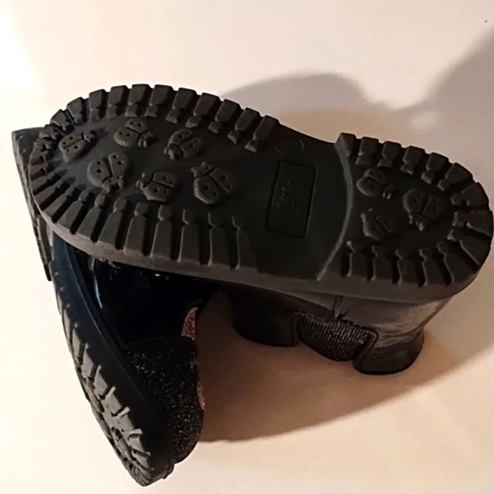 Black Cat Face Boots for Kids EUC Size Toddler 5. - Picture 3 of 6